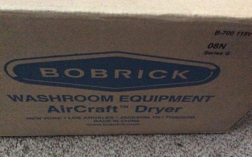 BOBRICK HAND DRYER B700 NEW IN BOX NIB PRICED LOW FOR QUICK SALE!! XLNT COND N/R