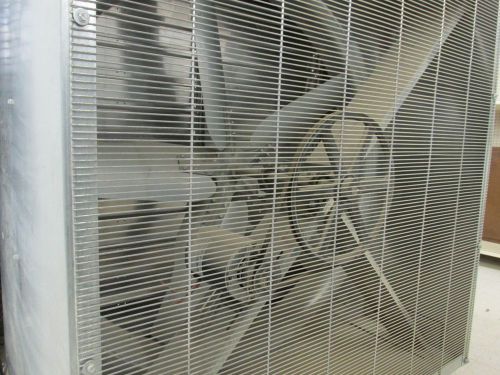 Commercial/industrial exhaust fan 3-phase 3/4 hp marathon motor 48&#034; fan &amp;louvers for sale