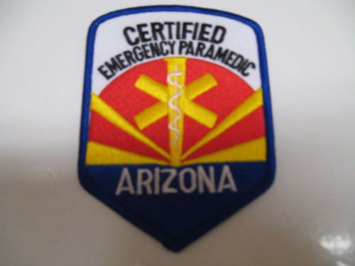 State of Arizona, Certified Emergency Paramedic, full color patch