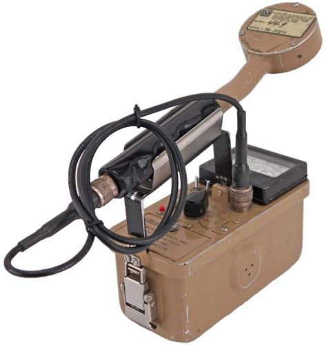Ludlum 14c geiger survey meter w/44-9 gm pancake radiation detector probe as-is for sale
