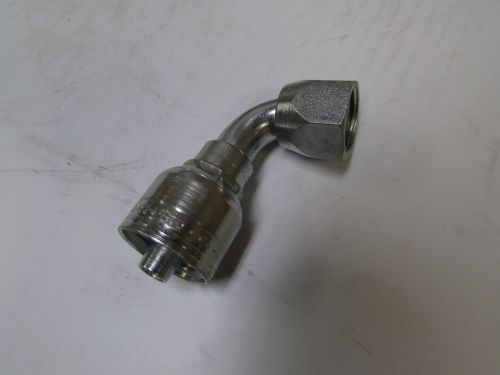 Eaton aeroquip 1aa8fjb6 elbow, 3/8 in. hydraulic hose fitting for sale