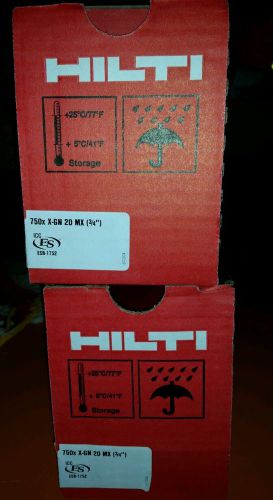 3 boxes of 3/4&#034; Pins for hilti gx120