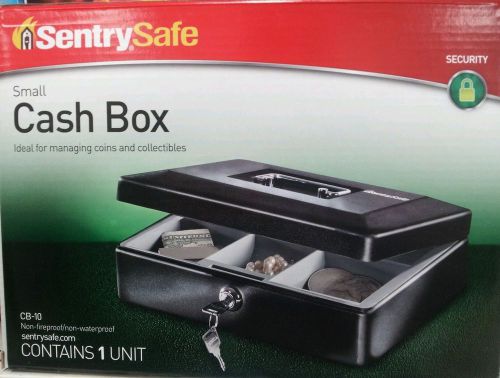 Cash box, metal by SentrySafe, 3&#034;x9.7&#034;x7&#034;