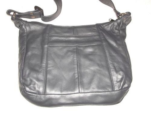 New Black Leather Concealed Carry Purse