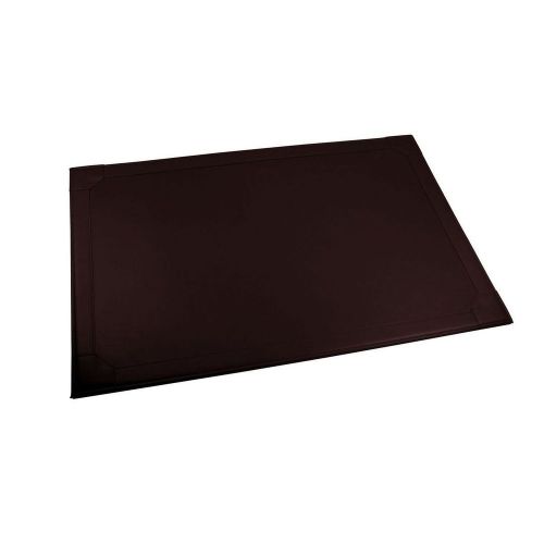 LUCRIN - Desk pad with border 23.8 x 16 inches - Smooth Cow Leather - Burgundy