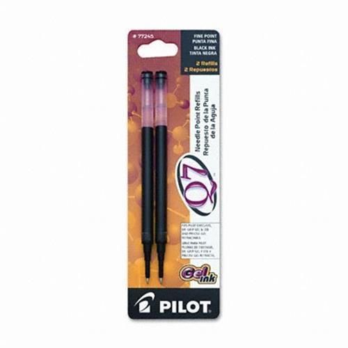 Pilot 77245 Refill for Q7 Retractable Gel Roller Ball Pen, Fine, Black Ink