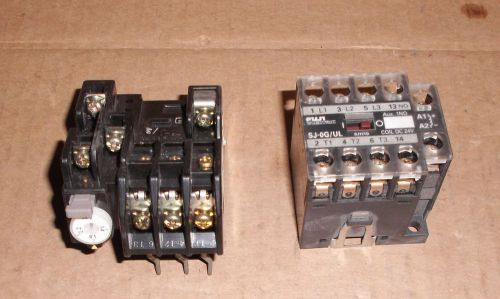Lot of Fuji Electric 1TROAJ TR-O/UL Relay + SJ-OG/UL Magnetic Contactor