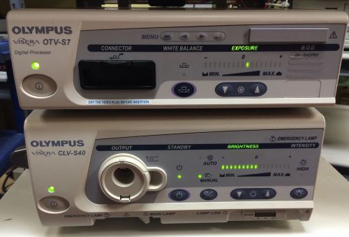 Olympus OTV-S7 Endoscopy Camera, CLV-S40 Light Source with Camera Head