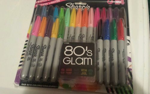 Sharpie 80&#039;s Glam Pen Set 24 Assorted Colours.