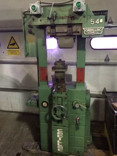 Cadillac roll stamping press 54 hydraulic 240v 3ph straightening model t 3000psi for sale