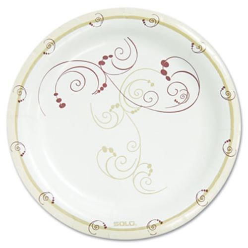 Solo cups mp9j8001ct paper dinnerware, plates, 8.5&#034; round, tan, 500/carton for sale