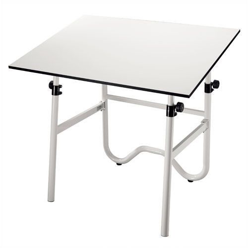 Alvin and Co. Onyx Melamine Drafting Table White 30 &#034; x 42 &#034;
