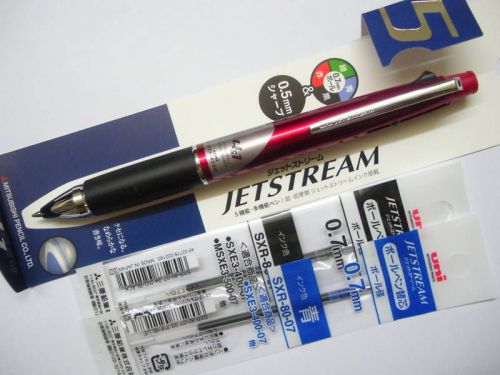 Red uni-ball multi-function 4+1 0.7mm ball point pen &amp; 0.5mm pencil(japan) for sale