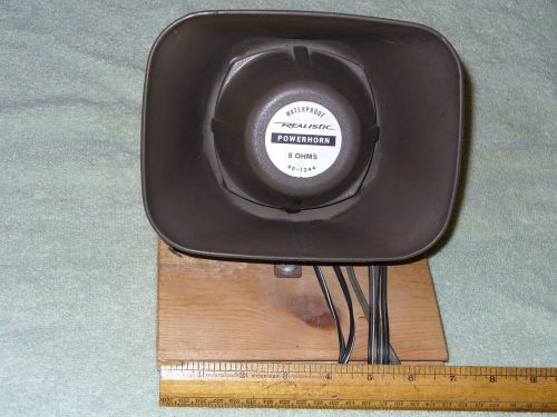 Waterproof Realistic Powerhorn Ham Radio, PA or Paging Speaker 8 OHMS 40-1244