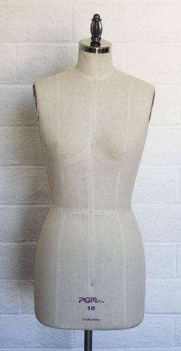 Professional Dress Form Sewing Mannequin Size 10 Slight Damage