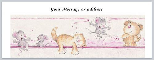 30 Personalized Return Address Labels Cats Buy 3 get 1 free (ct228)