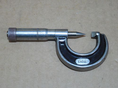Starrett # 436 0-1&#034; Screw Thread Point Micrometer Caliper Used