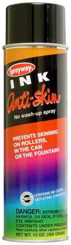 NEW- Package 6 cans of Sprayway Ink Anti-Skin: No Wash-Up Spray