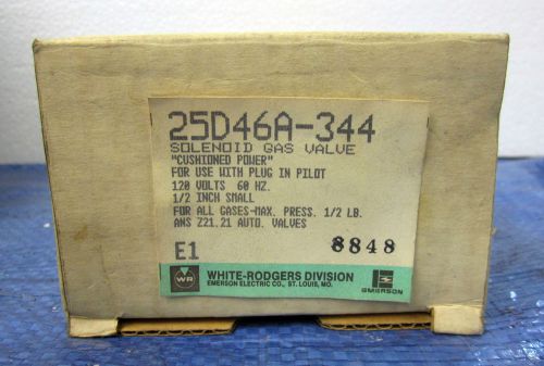 Emerson White Rodgers 120v 1/2&#034; Solenoid Gas Valve 25D46A-344 NIB!!!