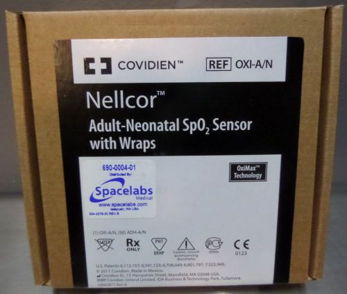 Covidien Nellcor Adult-Neonatal SpO2 Sensor w/ Wraps OXI-A/N
