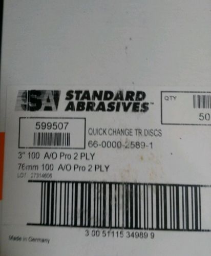 Standard abrasives 3&#034; 100grit Roloc discs