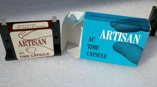 ARTISAN CONTROLS AC TIME CAPSULE, MODEL 438F-115-2. FIXED 2 SECOND DELAY-ON-MAKE