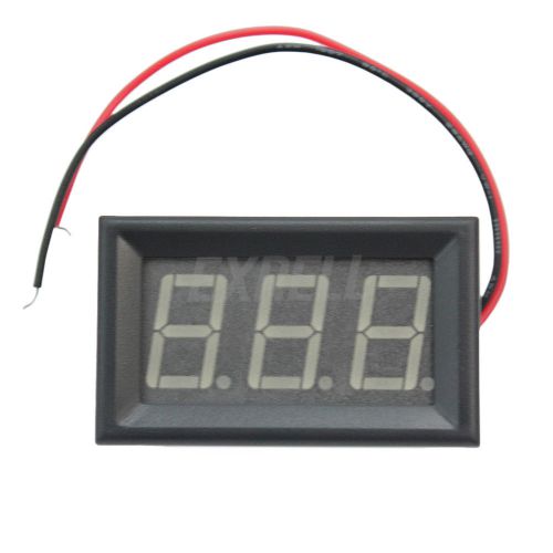 Voltmeter dc 5v-120v blue digital panel volt meter gauge measure two-wire for sale