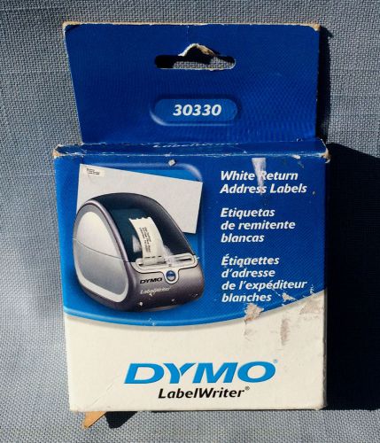 Genuine Dymo White Return Address Labels 30330 1&#034; x 500