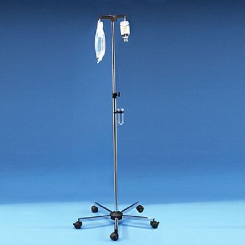 Health Care Logistics IV Pole With Screw Height Adjuster - 1 Each