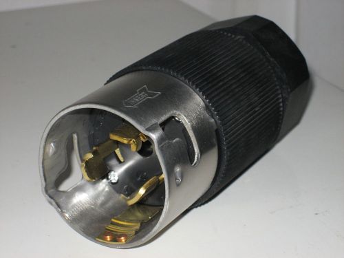 Hubbell cs8365l 50a 250v 3? twist-lock plug non-nema for sale