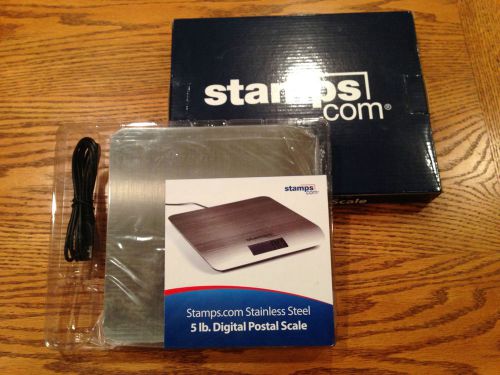 STAINLESS 5LB DIGITAL POSTAGE SCALE USB CONNECTED TO COMPUTER - New