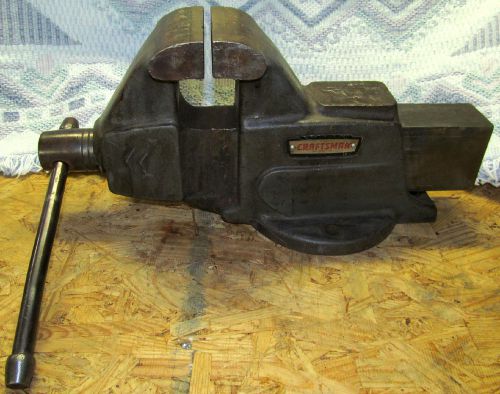 Vintage craftsman machinist&#039;s bench vise no. 506-51830, 4 in. jaws, made in usa for sale