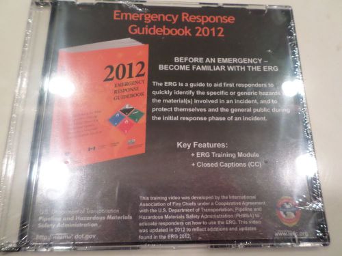 NEW!!! 2012 EMERGENCY RESPONSE GUIDEBOOK &amp; ACCOMPANYING DVD ON ITS USE