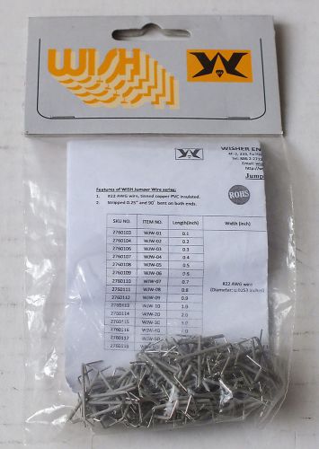 Wisher WJW-08 Jumper Wire (Package of 150, Gray) NEW