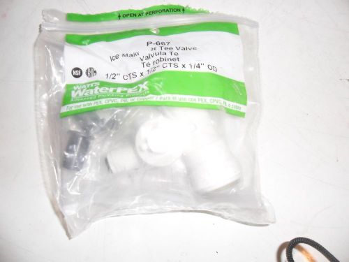 Watts p-667 ice maker valve-1/2ctsx1/2ctsx1/4od tee for sale