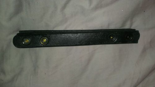 Gould &amp; goodrich b76 belt keeper black leather double snap duty belt plain - new for sale