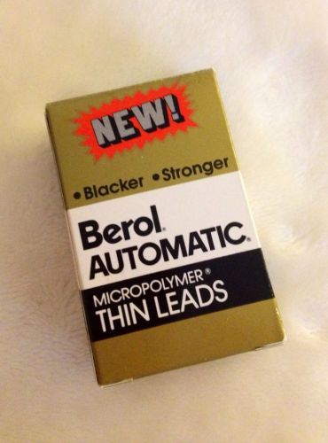 Lot of 12 Tubes•Berol Automatic Micropolymer Thin Leads•New Old Stock