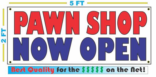 *SPECIAL Lot of 2 PAWN SHOP NOW OPEN BANNER Sign High Quality NEW Large Size