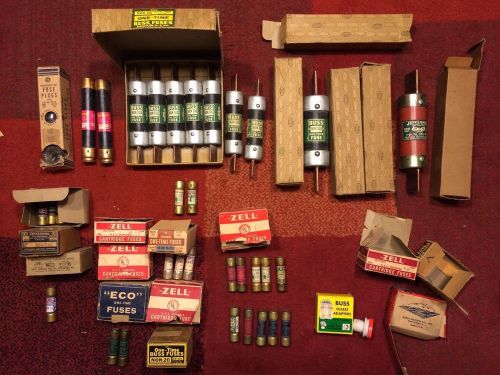 Antique Buss-type industrial fuses various miscellaneous lot of 113