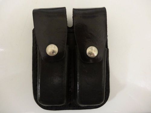 Police / Security Duty Magazine Holster - Boston Leather - Silver - Glock