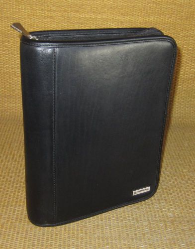 Classic 1.5&#034; Rings | Black LEATHER FRANKLIN COVEY Zipper Planner/Binder