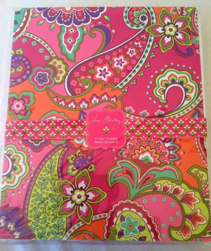 Vera bradley flexi binder, 3 ring binder, folder, pink swirls for sale