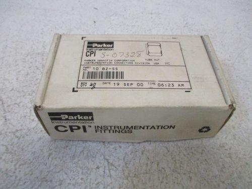 LOT OF 3 PARKER 10 BZ-SS TUBE NUT *NEW IN A BOX*