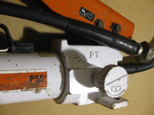 SPX POWER TEAM P-55 Hydraulic Hand Pump,  Gently Used, Free Shipping!