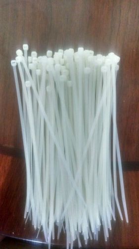 100 pcs.8&#034; nylon Cabel Zip Wire Ties 40lb.Strenght-Natural White