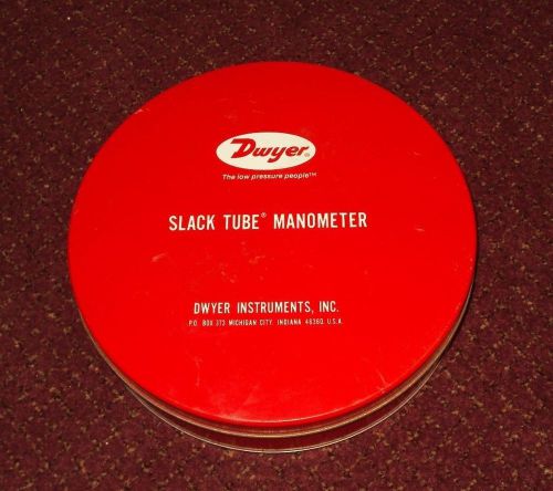 Dwyer slack tube manometer 1211-60 in tin new for sale