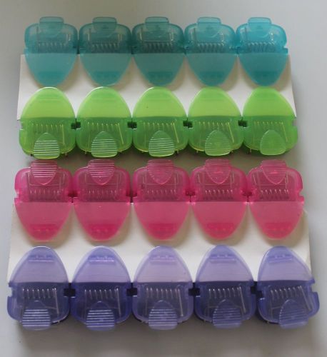 Corporate Express Assorted Colors Standard Size PANEL WALL CLIPS set of 20