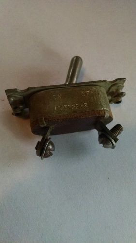 General Electric AN3022-2 Vintage Aviation Toggle Switch On/Off GE