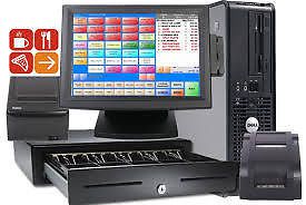 POS System with Touchscreen Monitor