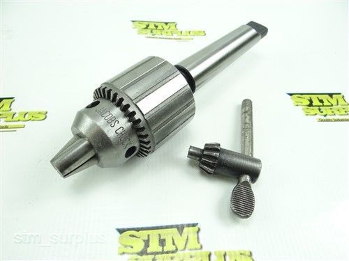 Jacobs no 34 drill chuck 1/2&#034; capacity w/ 3mt shank &amp; key for sale